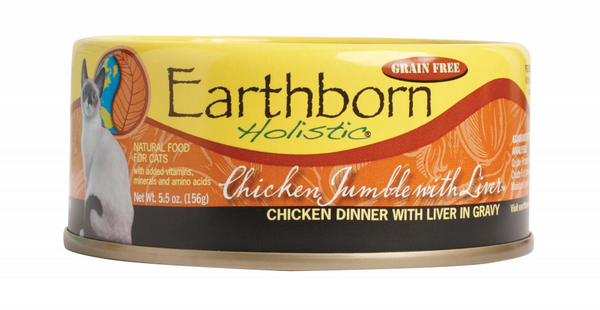 Earthborn Holistic Grain Free Chicken Jumble with Liver Canned Cat Food