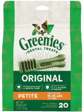 Greenies Original Petite Dog Dental Treats | 20 Pack
