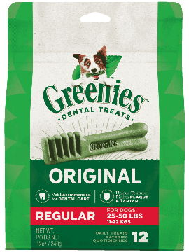 Greenies Original Regular Dog Dental Treats | 12 Pack